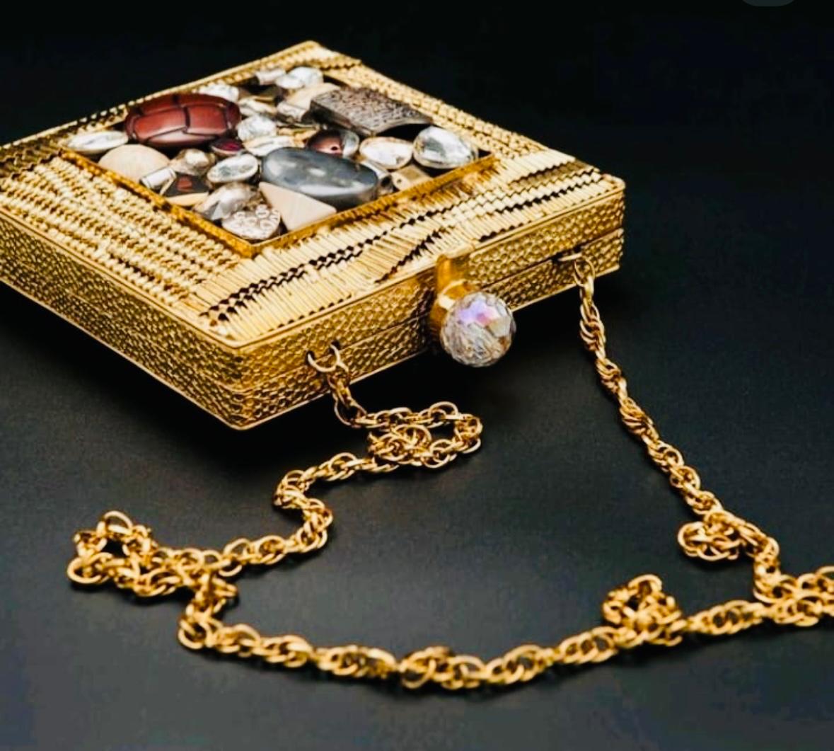 Golden Blossom Bridal Clutch