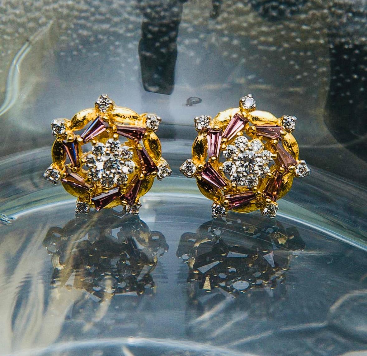 Elegant Floral Sterling Silver Studs