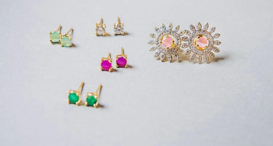 Convertible Crystal Floral Ear Tops